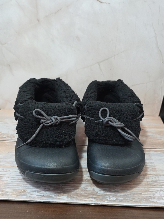 CROCS Shoes - CROCS Black Fuzzy Lined, Convertable, Slip-Ons